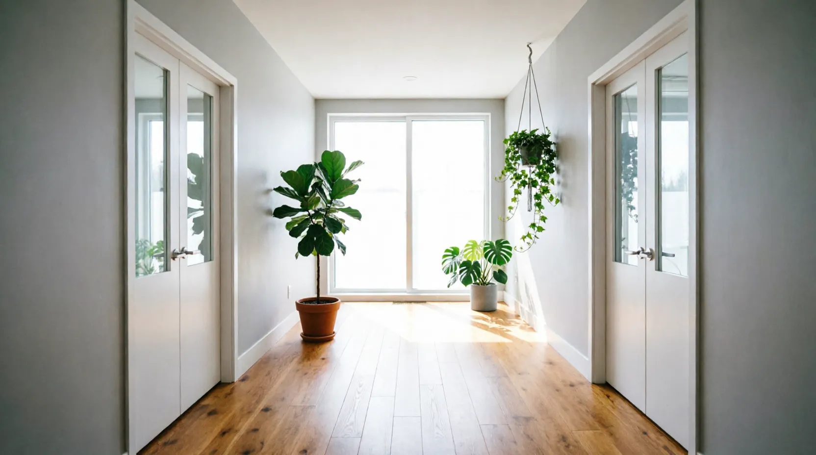 Распашная дверь из ПВХ