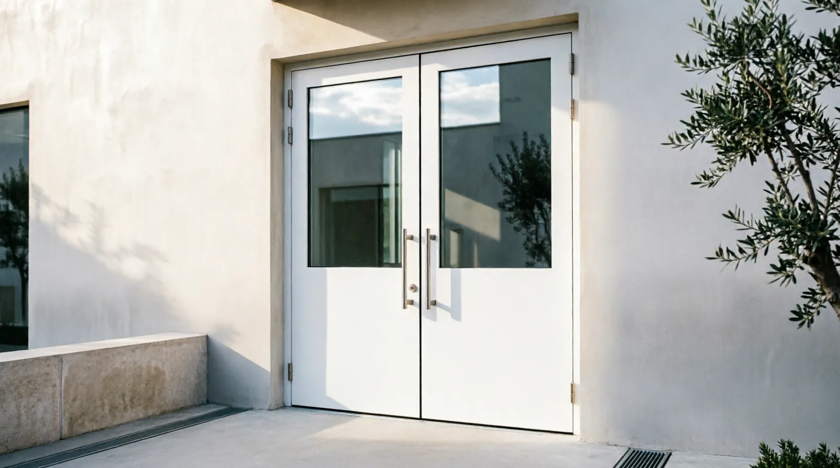 Входная пластиковая дверь