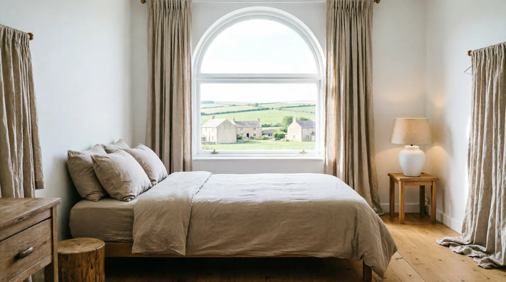 Округлое окно