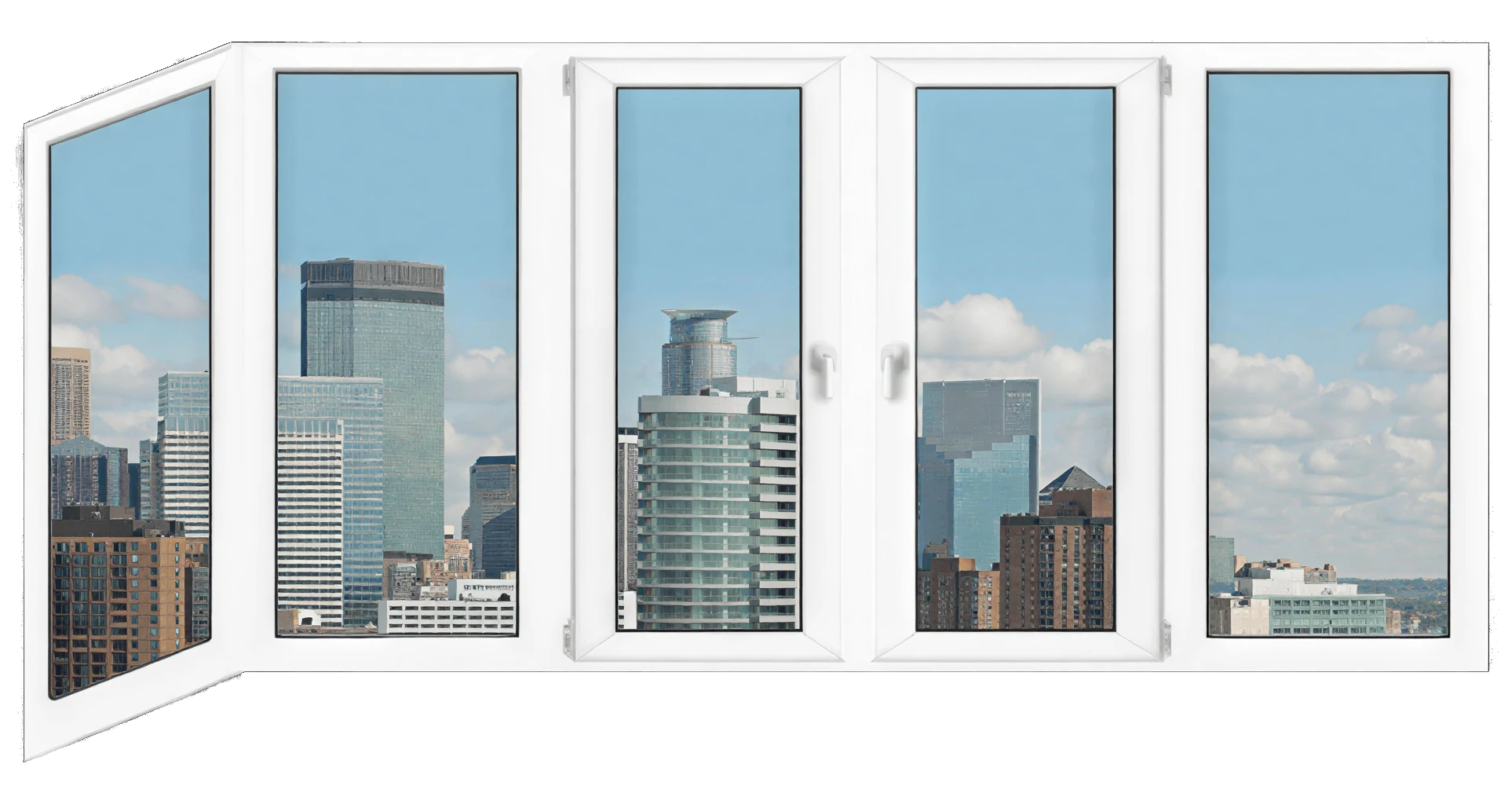 Г-образные ПВХ лоджии