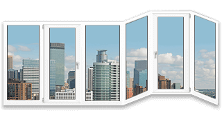 Трех-эркерная лоджия