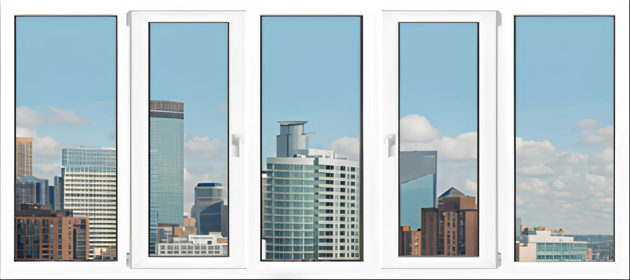 Пятисекционные ПВХ лоджии