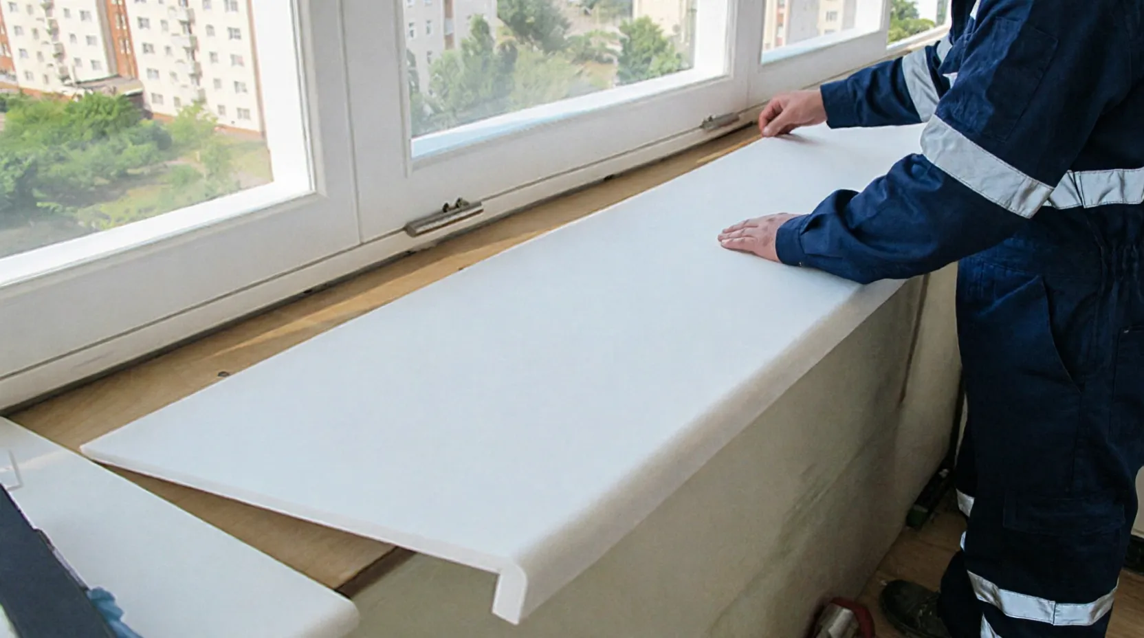 Монтаж откосов и подоконников для пластиковых окон